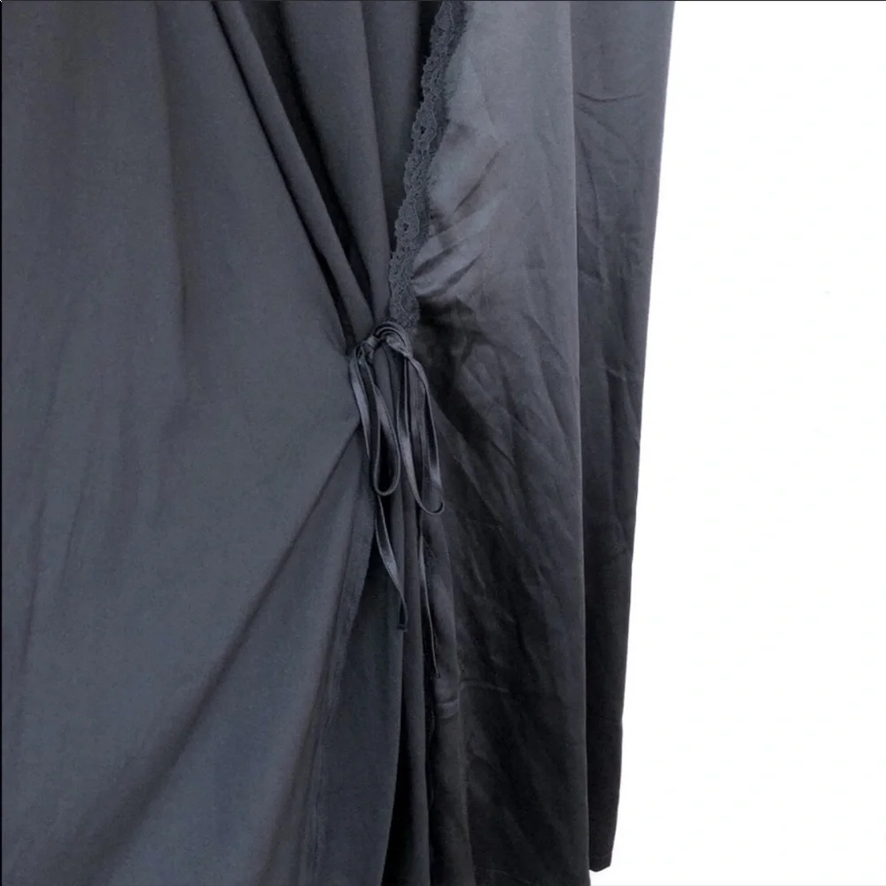 Victoria’s Secret Black Satin Robe